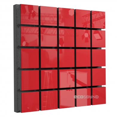 Купить акустическая панель ecosound tetras plastic red 50 х 50 см 73 мм красная по низкой цене