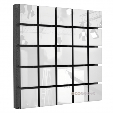 Купить акустическая панель ecosound tetras plastic white 50 х 50 см 73 мм белая по низкой цене