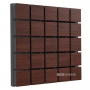 Купить акустическая панель ecosound tetras wood brown 50x50см 73мм цвет коричневый по низкой цене