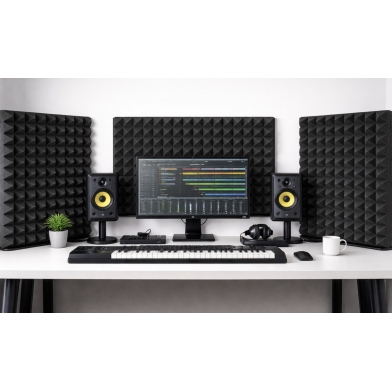 Купить акустическая ширма для стола – снижение шума и эха 500х500 мм  эконом tetras по низкой цене