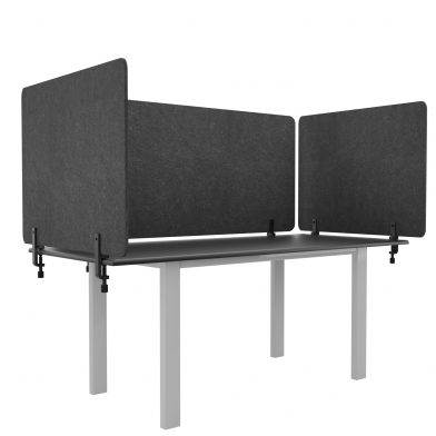Купить комплект настільних акустичних ширм ecosound felt 1200 х 600 1 шт+ 600х600 2шт  grey колір розмір в асортименті по низкой цене