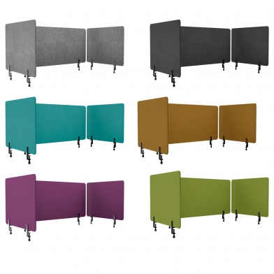 Купить настольная акустическая ширма для офисных столов ecosound felt 1200 х 600 orange  цвет в ассортименте по низкой цене