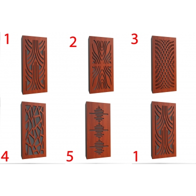 Купить акустична панель ecosound vortex wood 50x25см 33мм колір в асортименті по низкой цене