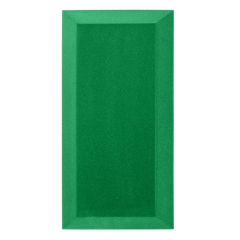 Бархатная акустическая панель из акустического поролона Ecosound Velvet Green 50х25см 50мм. Цвет зелёный