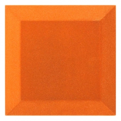 Бархатная акустическая панель из акустического поролона Ecosound Velvet Orange 25х25см 50мм. Цвет оранжевый