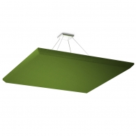 Акустическая подвесная звукопоглощающая панель Ecosound Quadro Green. 50мм 1х1м Цвет зелёный