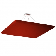 Акустическая подвесная звукопоглощающая панель Ecosound Quadro Red. 50мм 1х1м Цвет красный
