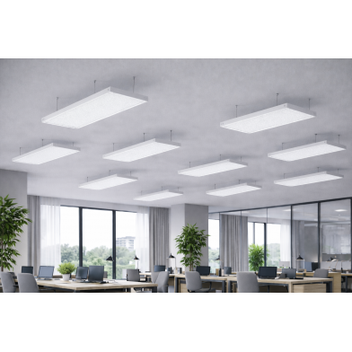 Купить негорючая акустическая звукопоглощающая панель в металлическом корпусе ecosound wool pro firesafe  по низкой цене