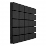 Панель з акустичного поролону Ecosound Tetras Black 50x50см, 70мм, колір чорний графіт 