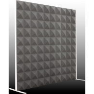 Акустична ширма Ecosound Acoustic Pyramid 200х200 см колір чорний графіт 
