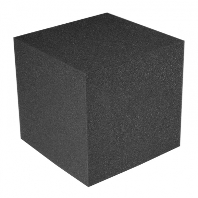 Купить бас пастка ecosound куб кутовий 25х25х25 см колір чорний графіт  по низкой цене