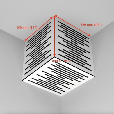 Купить комплект басовая ловушка ecosound diamond spine bass trap mini wood 500x200x100 3 шт + куб цвет в ассортименте по низкой цене