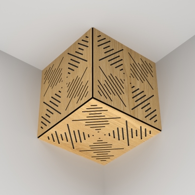 Купить басовая ловушка куб ecosound waveform wood 250x250x250 цвет в ассортименте по низкой цене