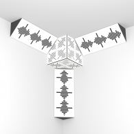 Комплект басовая ловушка Ecosound Waveform Bass trap mini wood 500x200x100 3 шт + куб цвет в ассортименте