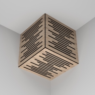 Басовая ловушка КУБ Ecosound Ecowave wood 250x250x250 цвет в ассортименте