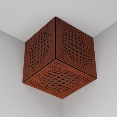 Купить басовая ловушка куб ecosound vortex wood 250x250x250 цвет в ассортименте по низкой цене