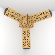 Комплект басовая ловушка Ecosound Lotus Bass trap mini wood 500x200x100 3 шт + куб цвет в ассортименте