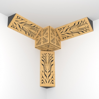 Купить комплект басовая ловушка ecosound lotus bass trap mini wood 500x200x100 3 шт + куб цвет в ассортименте по низкой цене