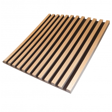 Купить акустична панель ecosound comb wood sonoma 100x100см 50мм колір світлий дуб  по низкой цене