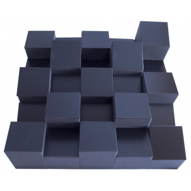 Акустический диффузор-рассеиватель Ecosound EcoDIFF foam black 150мм,50х50 см цвет черный