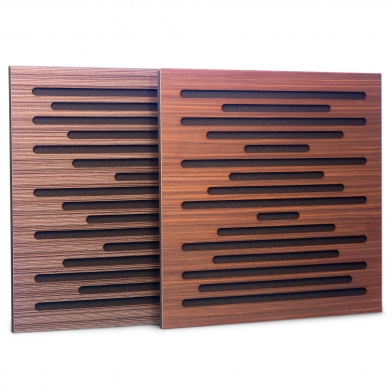 Купить акустическая панель ecosound ecowave venge contrast 50x50см 33мм цвет коричневый в полоску по низкой цене