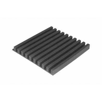Купить панель из акустического поролона ecosound comb 50мм, 50х50см цвет черный графит по низкой цене