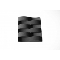 Панель из акустического поролона Ecosound FISH 75 мм, 50х10см цвет черный графит