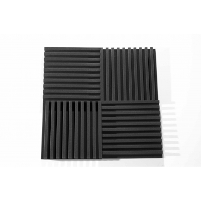 Купить панель из акустического поролона ecosound comb 50мм, 50х50см цвет черный графит по низкой цене