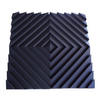 Купить акустическая панель ecosound acoustic wave 70мм, 50х50см цвет черный графит по низкой цене