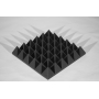 Купить панель из акустического поролона ecosound пирамида xlmini 120мм. 0,6х0,6м цвет черный графит по низкой цене