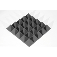 Панель из акустического поролона Ecosound пирамида 120мм Mini, 0,5х0,5м черный графит