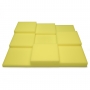 Панель з акустичного поролону Ecosound Pattern Yellow 60мм, 60х60см колір жовтий 