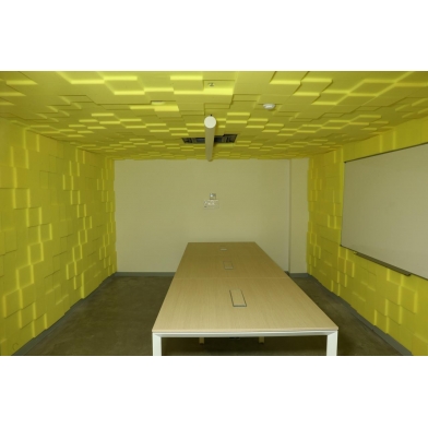 Купить панель з акустичного поролону ecosound pattern yellow 60мм, 60х60см колір жовтий  по низкой цене