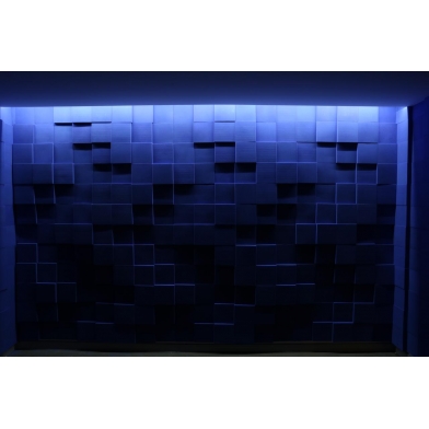 Купить панель з акустичного поролону ecosound pattern 50мм, 50х50см колір чорний  по низкой цене