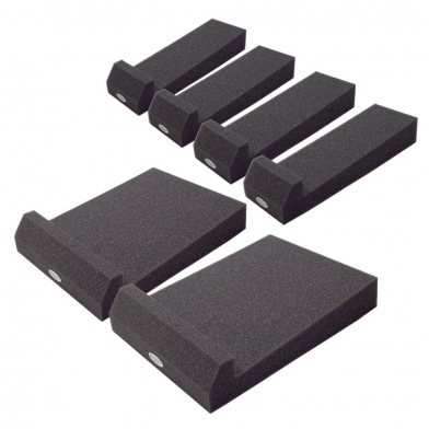 Купить підставки під акустичні монітори ecosound acoustic stand (4 шт) 70 мм 30х10 см колір чорний графіт  по низкой цене