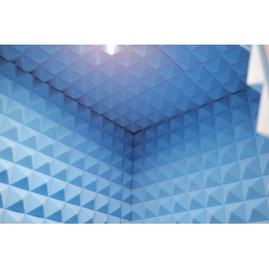 Купить панель з акустичного поролону піраміда ecosound pyramid gain blue 50 мм.45х45см колір синій  по низкой цене