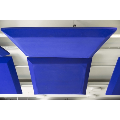 Купить акустична підвісна звуковбирна панель ecosound quadro blue. 50мм 1х1м колір синій  по низкой цене