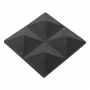 Акустичний поролон Ecosound піраміда 30мм Micro, 10х10см Колір чорний графіт 