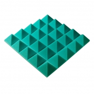 Панель из акустического поролона пирамида Ecosound Pyramid Gain Green 70 мм.45х45см цвет зелёный
