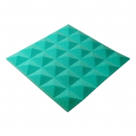 Панель з акустичного поролону піраміда Ecosound Pyramid Gain Green 30 мм.45х45см колір зелений 