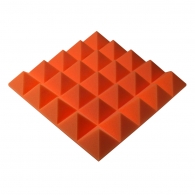 Панель з акустичного поролону піраміда Ecosound Pyramid Gain Orange 70 мм.45х45см колір помаранчевий 