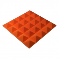 Панель из акустического поролона пирамида Ecosound Pyramid Gain Orange 50 мм.45х45см цвет оранжевый