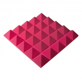 Панель из акустического поролона пирамида Ecosound Pyramid Gain Rose 70 мм.45х45см цвет розовый