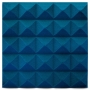 Панель з акустичного поролону Ecosound піраміда Pyramid Velvet Blue 250х250х25мм колір синій 