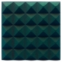 Панель з акустичного поролону Ecosound піраміда Pyramid Velvet Dark green 250х250х25мм колір темно-зелений 