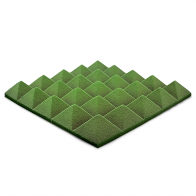 Купить панель из акустического поролона ecosound пирамида pyramid velvet green 250х250х25мм цвет зеленый по низкой цене