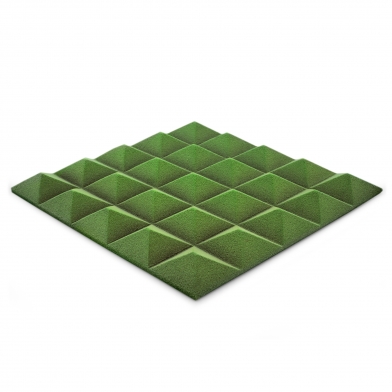 Купить панель из акустического поролона ecosound пирамида pyramid velvet green 250х250х25мм цвет зеленый по низкой цене