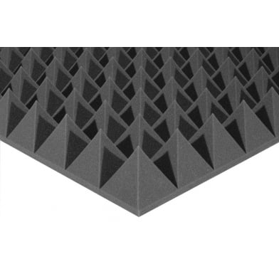 Ecosound.kiev.ua - Акустический поролон Ecosound пирамида XL 100мм. 1мх1м Цвет черный графит