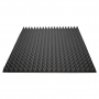 Купить акустичний поролон ecosound піраміда 70мм 1мх1м колір чорний графіт  по низкой цене