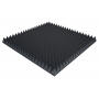 Купить акустичний поролон ecosound піраміда 90мм 1мх1м колір чорний графіт  по низкой цене